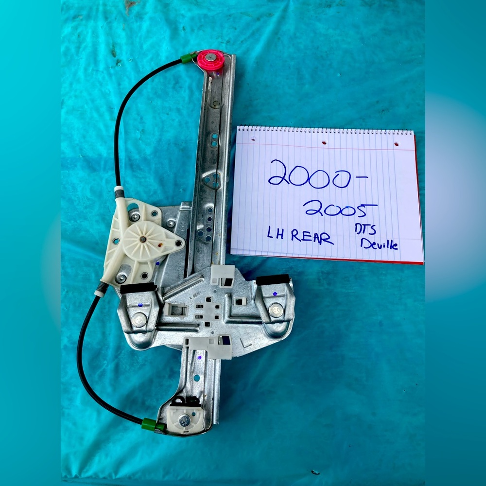 REAR LEFT DRIVER OEM Side Window Regulator w/motor 2000-2005 Cadillac DeVille